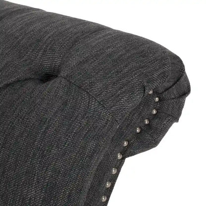 64.25 Button Tufted Chaise Lounge Chair with Birch Legs