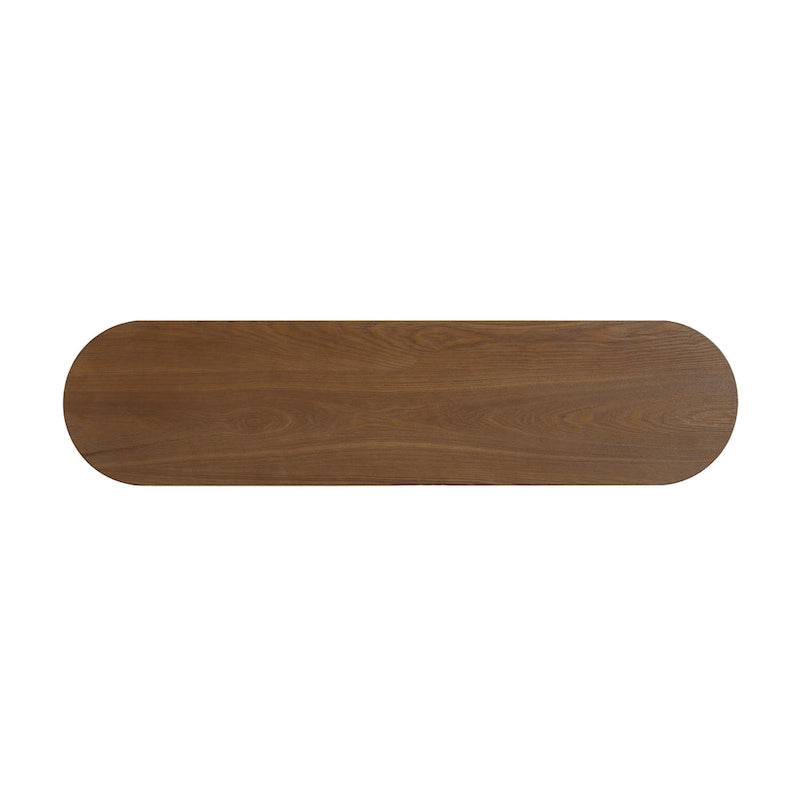 Modern Entryway Table (with Open Shelving and Elegant Wood Grain Design)