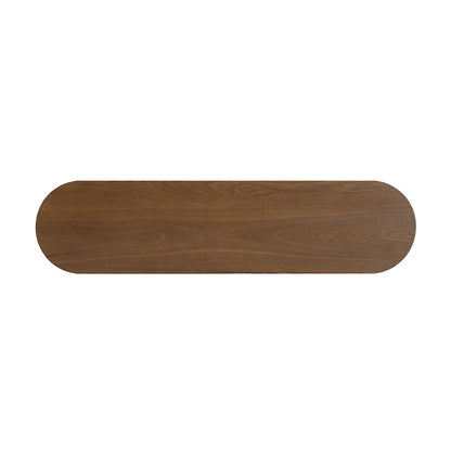 Modern Entryway Table (with Open Shelving and Elegant Wood Grain Design)