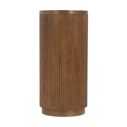 Modern Entryway Table (with Open Shelving and Elegant Wood Grain Design)