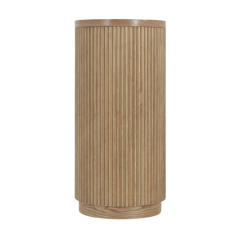Modern Entryway Table (with Open Shelving and Elegant Wood Grain Design)