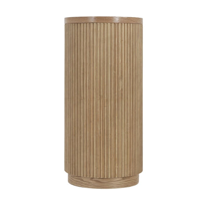 Modern Entryway Table (with Open Shelving and Elegant Wood Grain Design)