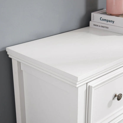 Farmhouse Modern 7-Drawer Horizontal Dresser, Cabinet, Storage Clothes, Storage Drawers Cabinet for Living Room