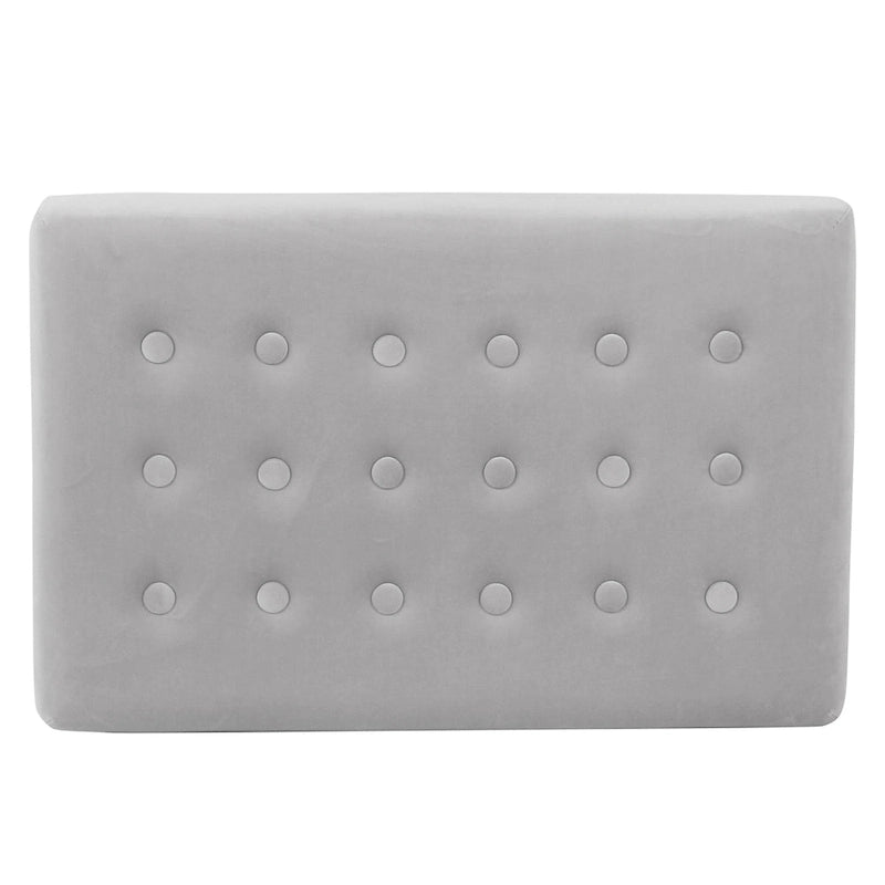 Velvet Tufted Footstool