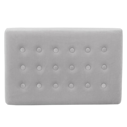 Velvet Tufted Footstool