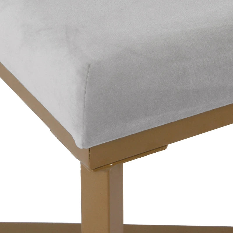 Velvet Tufted Footstool