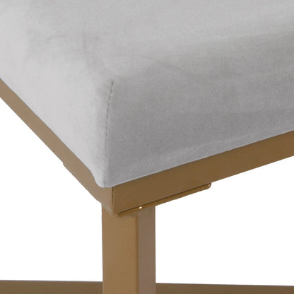 Velvet Tufted Footstool