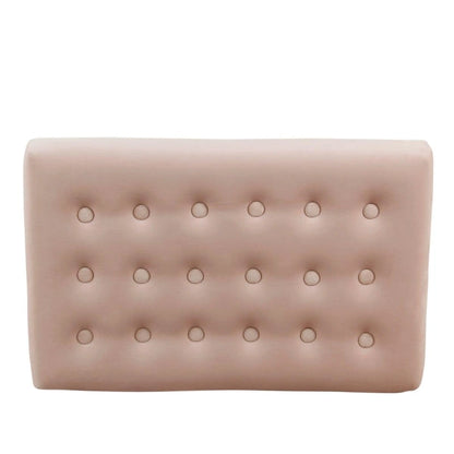 Velvet Tufted Footstool