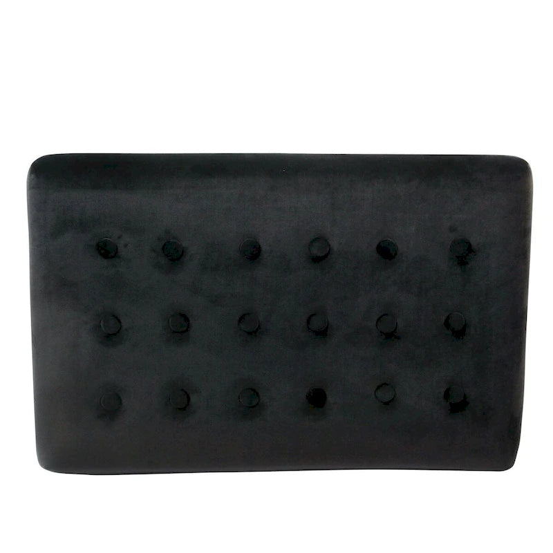 Velvet Tufted Footstool