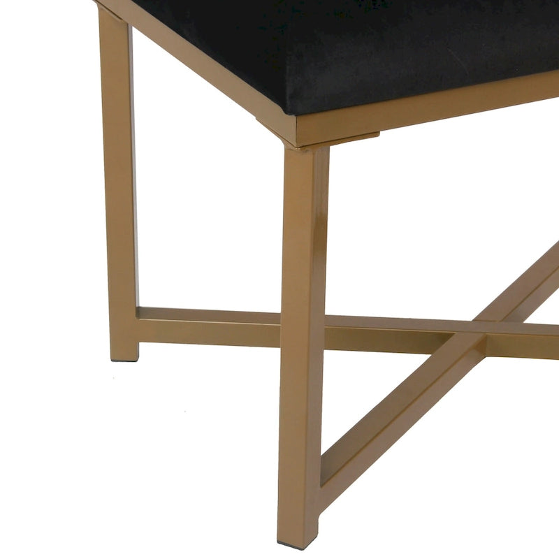 Velvet Tufted Footstool