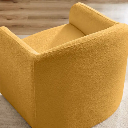 31.2-Inch Nordic-Style Wide-Body Bouclé Upholstered Bucket Lounge Chair