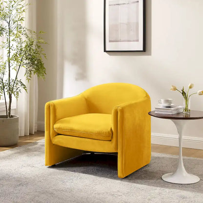 31.2-Inch Nordic-Style Wide-Body Bouclé Upholstered Bucket Lounge Chair