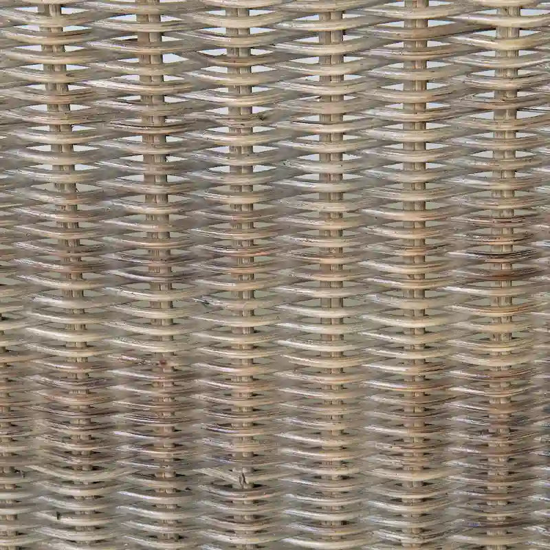 Natural Woven Rattan Dining Chair with Cushion