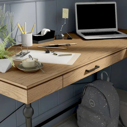 59-Inch Metal L-Shaped Computer Desk (With Usb Ports)