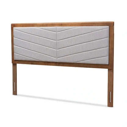 Modern Minimalist Wooden Headboard — Light Gray