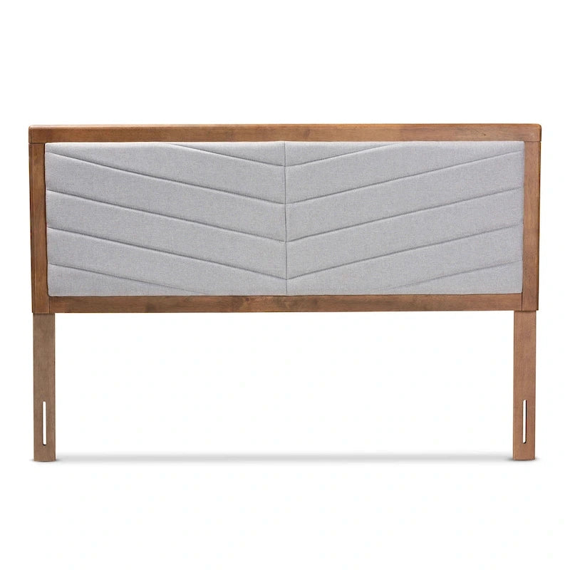 Modern Minimalist Wooden Headboard — Light Gray