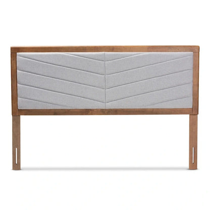 Modern Minimalist Wooden Headboard — Light Gray