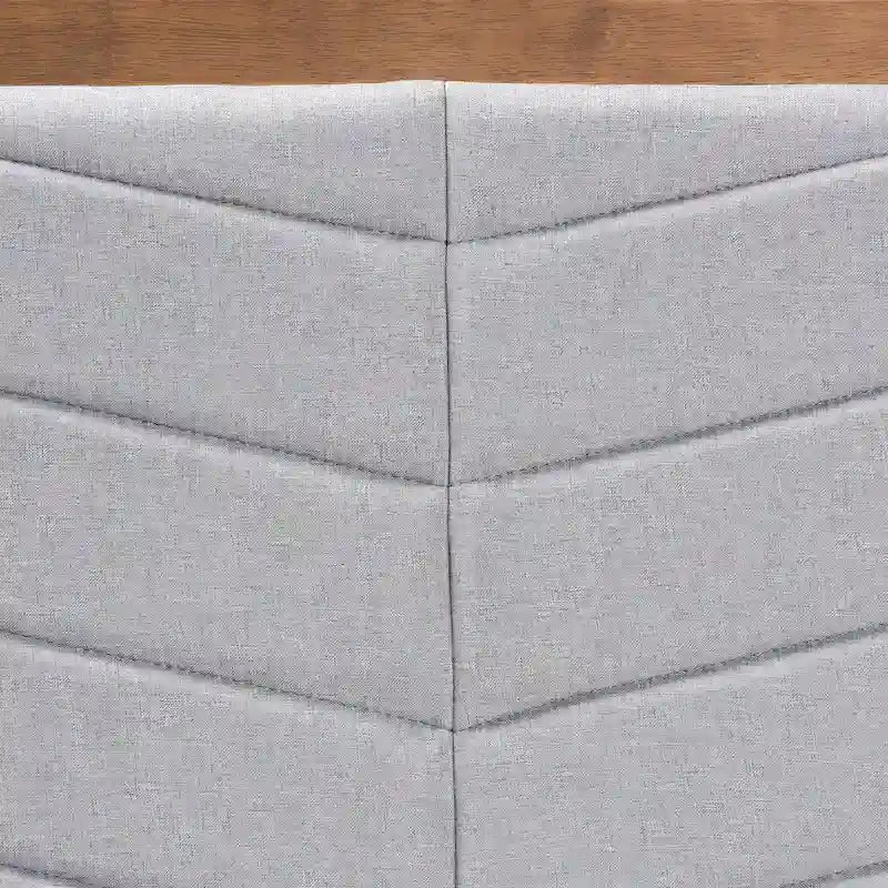 Modern Minimalist Wooden Headboard — Light Gray