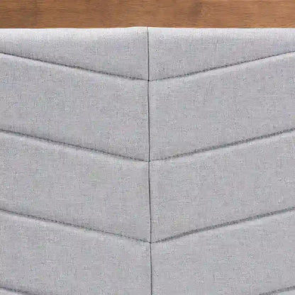 Modern Minimalist Wooden Headboard — Light Gray