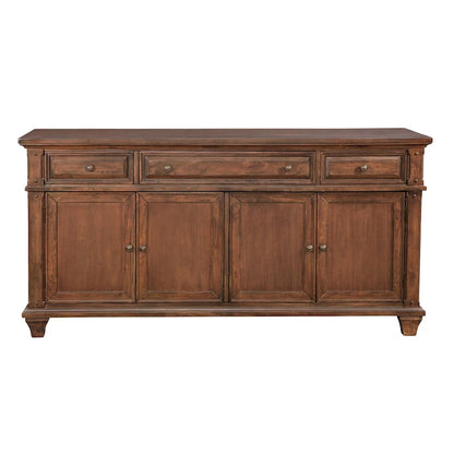Country-Style Cherry-Finish 72-Inch TV Stand — 72 Inches Wide