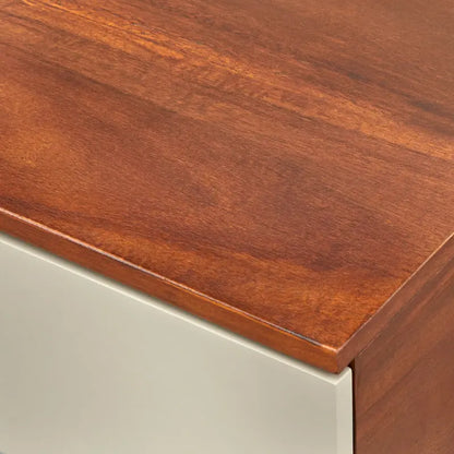 Nordic-Style Trapezoidal Desk and Bookshelf 2-Piece Set