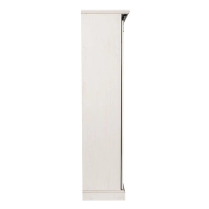 Farmhouse Storage Cabinet with Adjustable Shelves and Sliding Barn Door - 16.75D x 36.25W x 68H