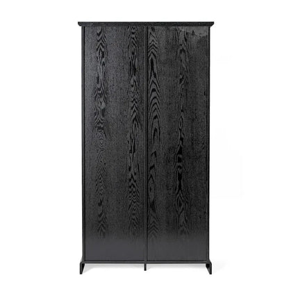 Farmhouse Storage Cabinet with Adjustable Shelves and Sliding Barn Door - 16.75D x 36.25W x 68H