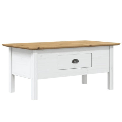 Solid Pine Coffee Table / Living Room Accent Side Table — 39.4" x 21.7" x 17.7"