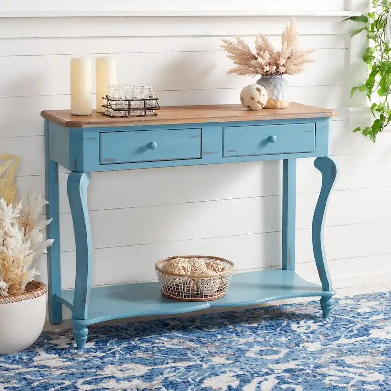 Solid Wood Entryway Table (W 43" x D 15" x H 32")
