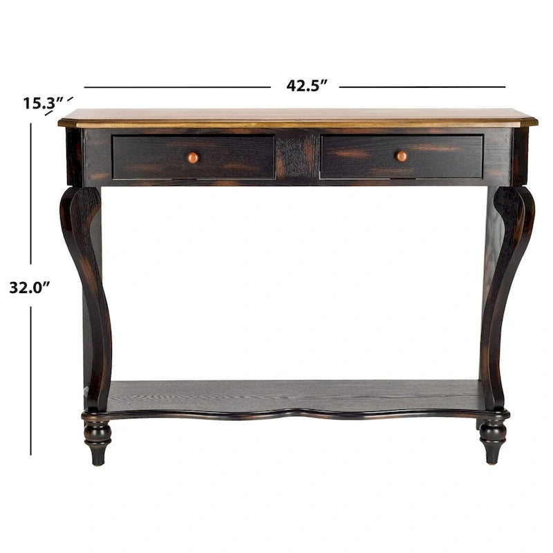 Solid Wood Entryway Table (W 43" x D 15" x H 32")