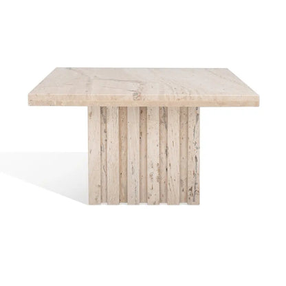 Square Marble Accent Table — 21" W x 21" D x 12" H — 21W x 21D x 12H
