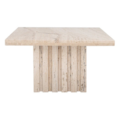 Square Marble Accent Table — 21" W x 21" D x 12" H — 21W x 21D x 12H