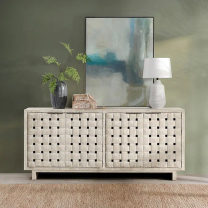 Four-Door Reclaimed Pine Sideboard