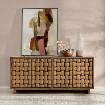 Four-Door Reclaimed Pine Sideboard