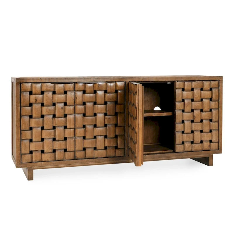 Four-Door Reclaimed Pine Sideboard