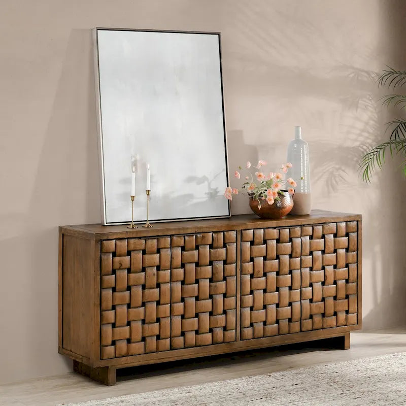 Four-Door Reclaimed Pine Sideboard