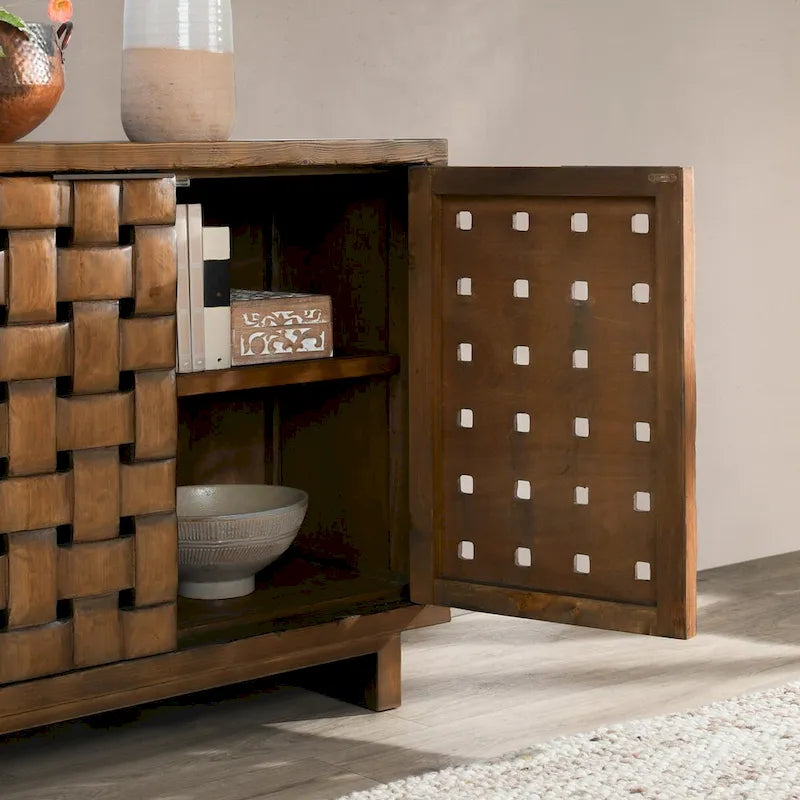 Four-Door Reclaimed Pine Sideboard