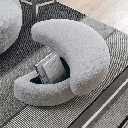 Modern Accent Round Loveseat Circle Swivel Barrel Chairs for Bedroom Cuddle Sofa Chair Lounger Armchair, 4 Pillows