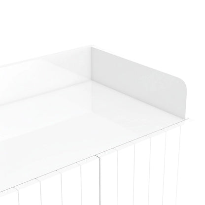 Wooden Modern Shoe Cabinet with Doors and Adjustable Shelves
