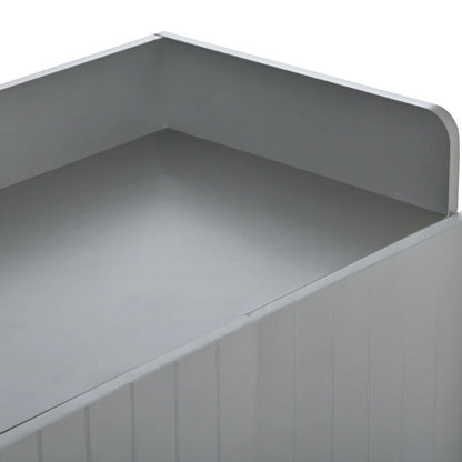 Wooden Modern Shoe Cabinet with Doors and Adjustable Shelves